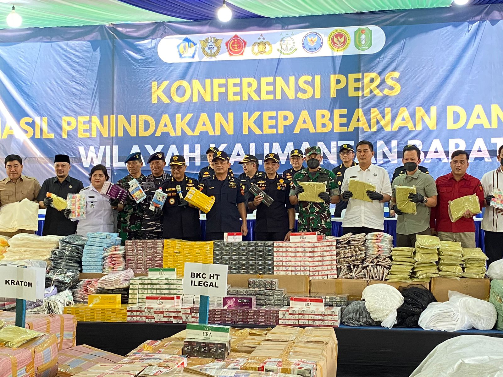 Sepanjang 2025, Bea Cukai Kalbagbar Amankan Barang Ilegal Senilai Rp 274,7 Miliar