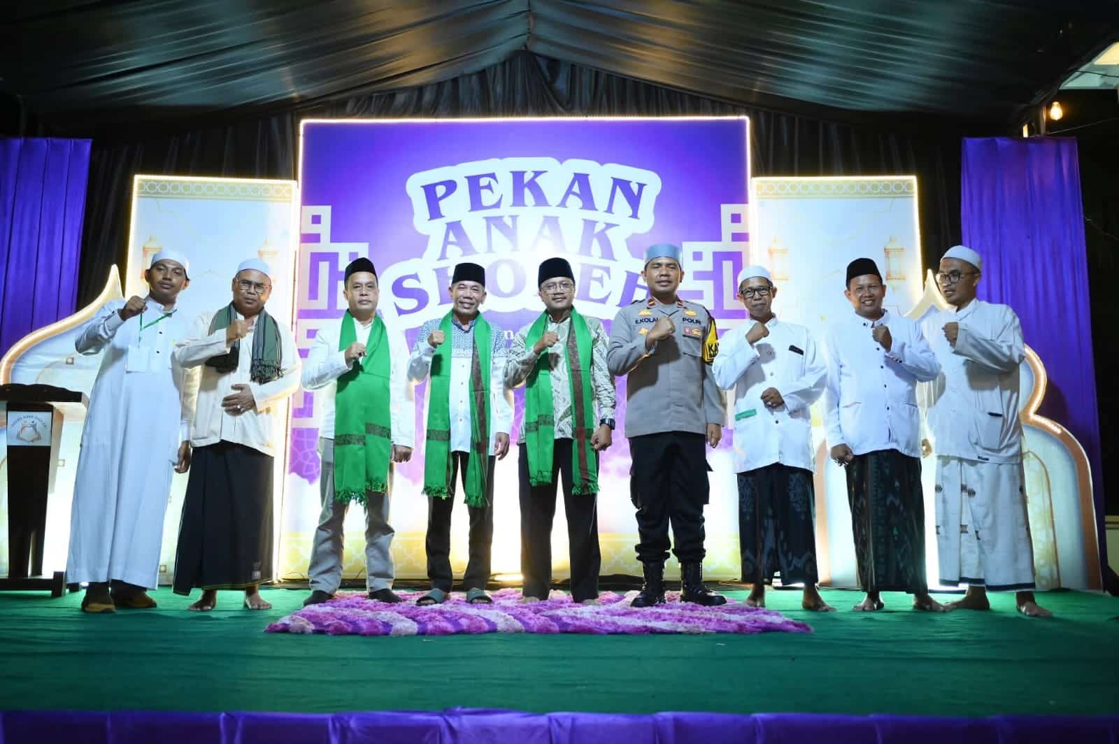 Wabup Jamhuri Amir Buka Pekan Anak Sholeh di Masjid Jami’ Assalam Ketapang