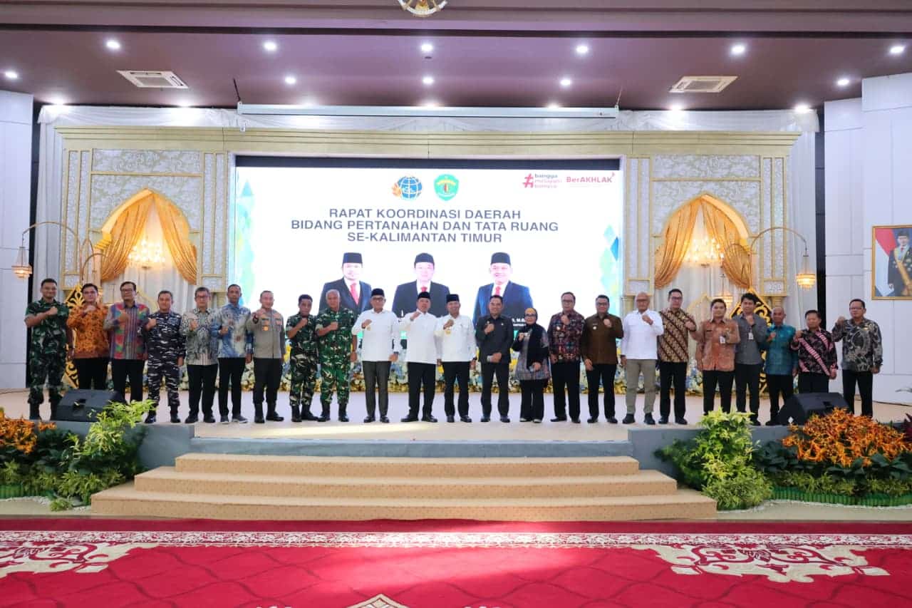 Rakor Bersama Kepala Daerah se-Kaltim, Menteri Nusron: Solusi Penyelesaian Masalah Pertanahan Harus Berbasis Kemanusiaan