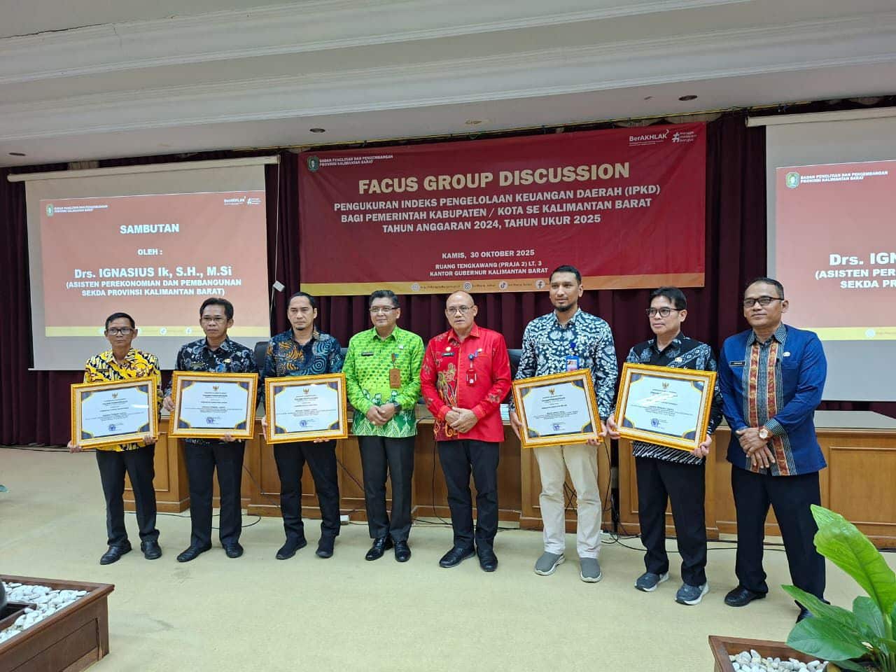 Pemkot Pontianak Raih Indeks Pengelolaan Keuangan Daerah Tertinggi se-Kalbar 2023