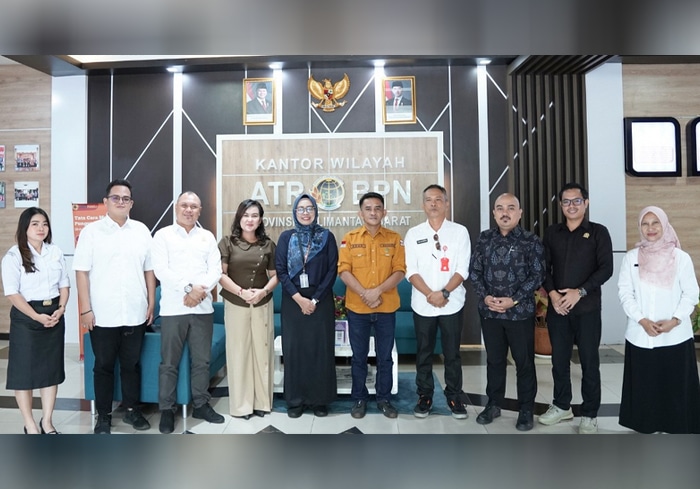 Kunjungi Kanwil BPN Kalbar, Komisi I DPRD Landak Bahas Isu Strategis Pertanahan