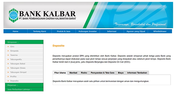 Mengenal Produk Deposito Bank Kalbar Capem KKH Sintang sebagai Instrumen Investasi Masyarakat