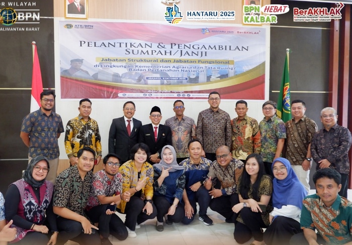 Menteri ATR/BPN Nusron Wahid Lantik 804 Pejabat Baru, 9 di Antaranya dari Kanwil BPN Kalbar