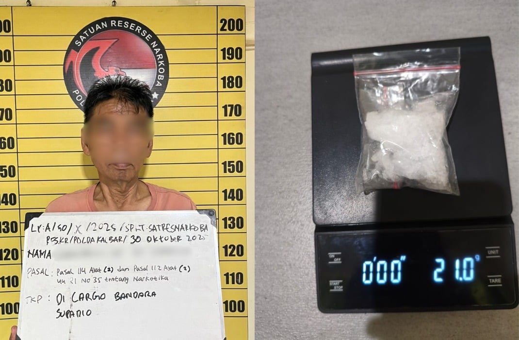 Tim K9 Bea Cukai Gagalkan Pengiriman Sabu Lewat Bandara Supadio, Kurir 61 Tahun Ditangkap