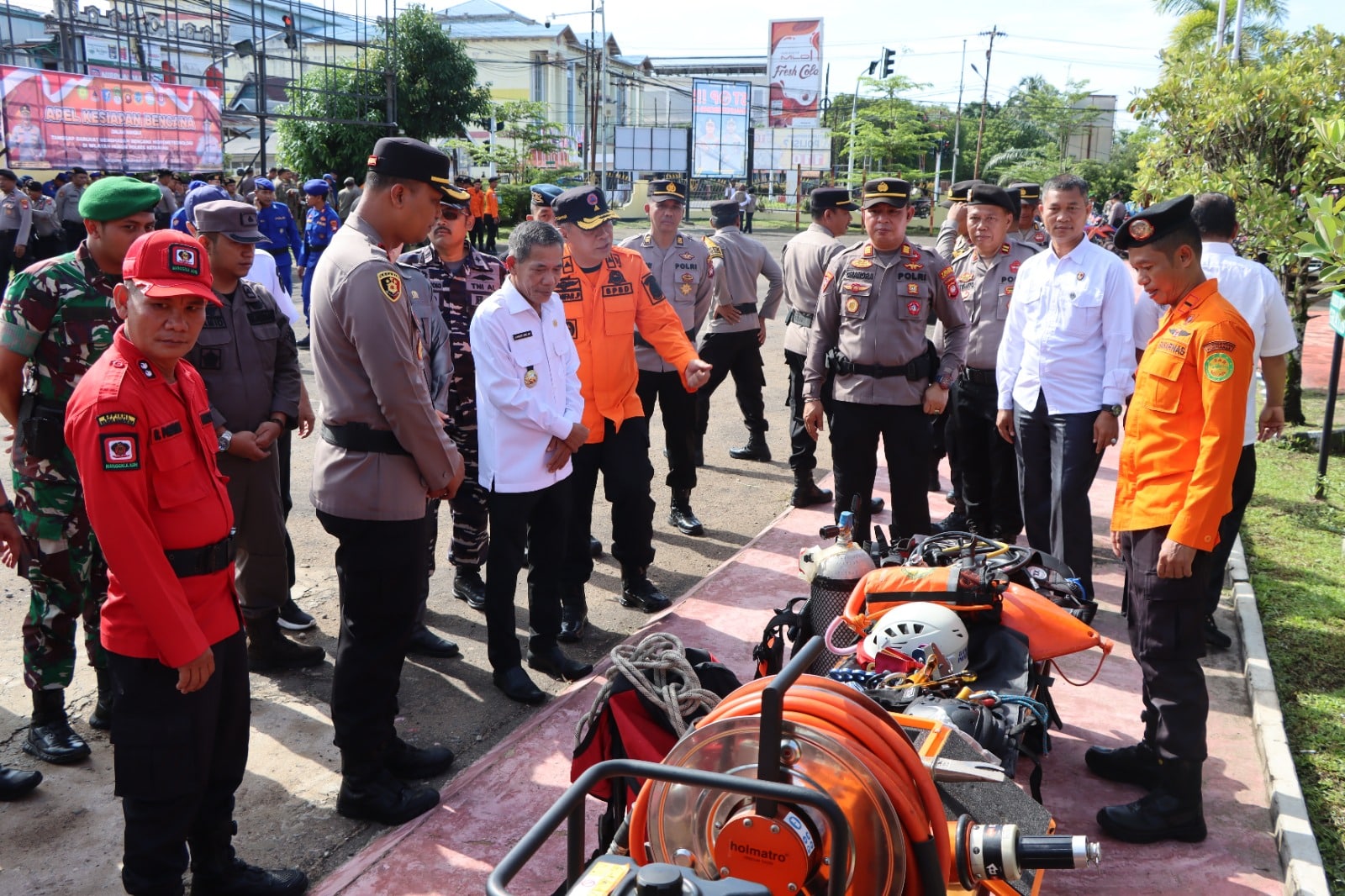 Polres Ketapang Gelar Apel Kesiapsiagaan Bencana, Pastikan Sinergi Antar Instansi Hadapi Situasi Darurat