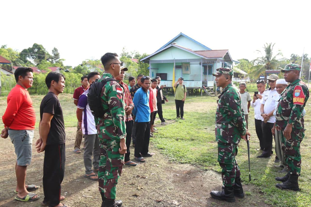 Pastikan Legalitas Tanah Desa, Dandim Putussibau Cek Lahan untuk KDMP di Desa Sama Rantau Kecamatan Kalis