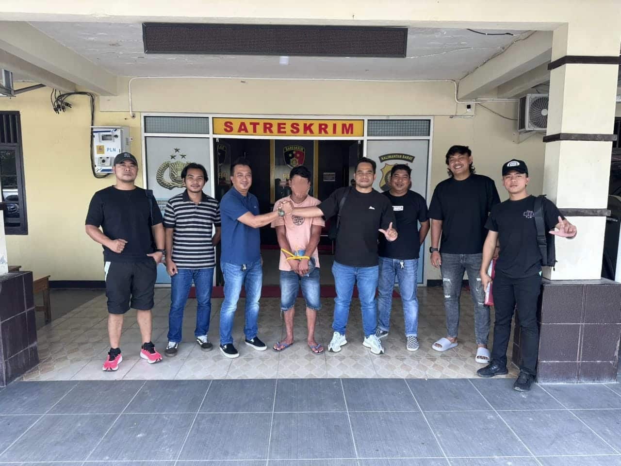 Unit Jatanras Polres Landak dan Sambas Amankan Pelaku Penggelapan Motor