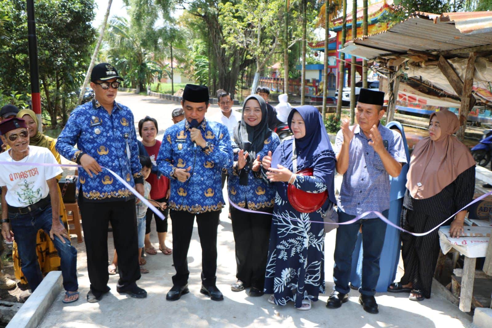 Bahasan Resmikan Pembangunan Jembatan Baru di Gang Teluk Sahang