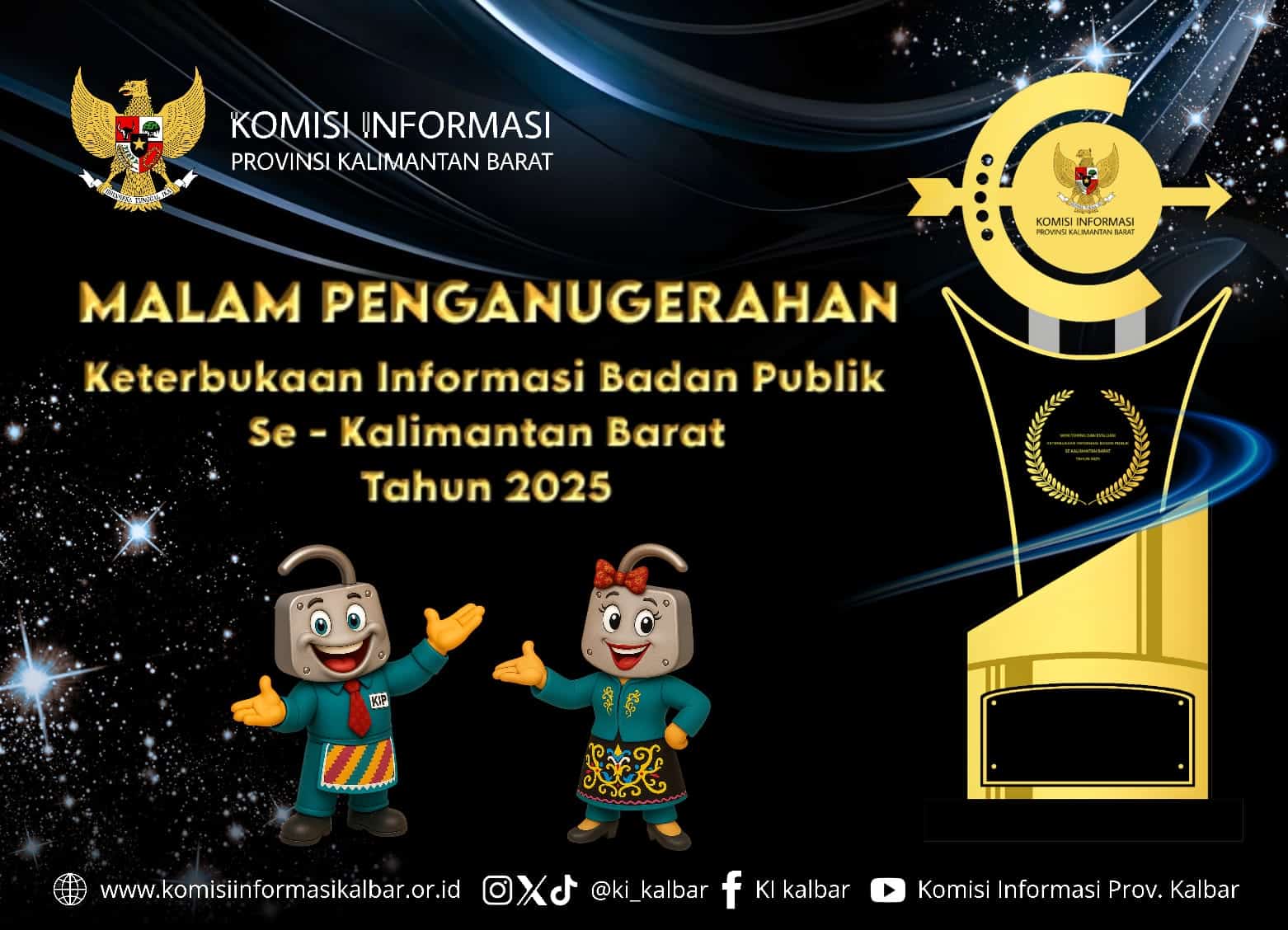 KI Kalbar Siap Gelar Malam Penganugerahan Keterbukaan Informasi 2025