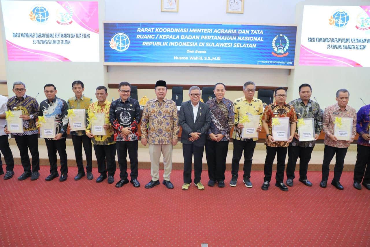 Sinergi Pusat dan Daerah Jadi Kunci Penguatan Kepastian Hukum Pertanahan di Sulawesi Selatan