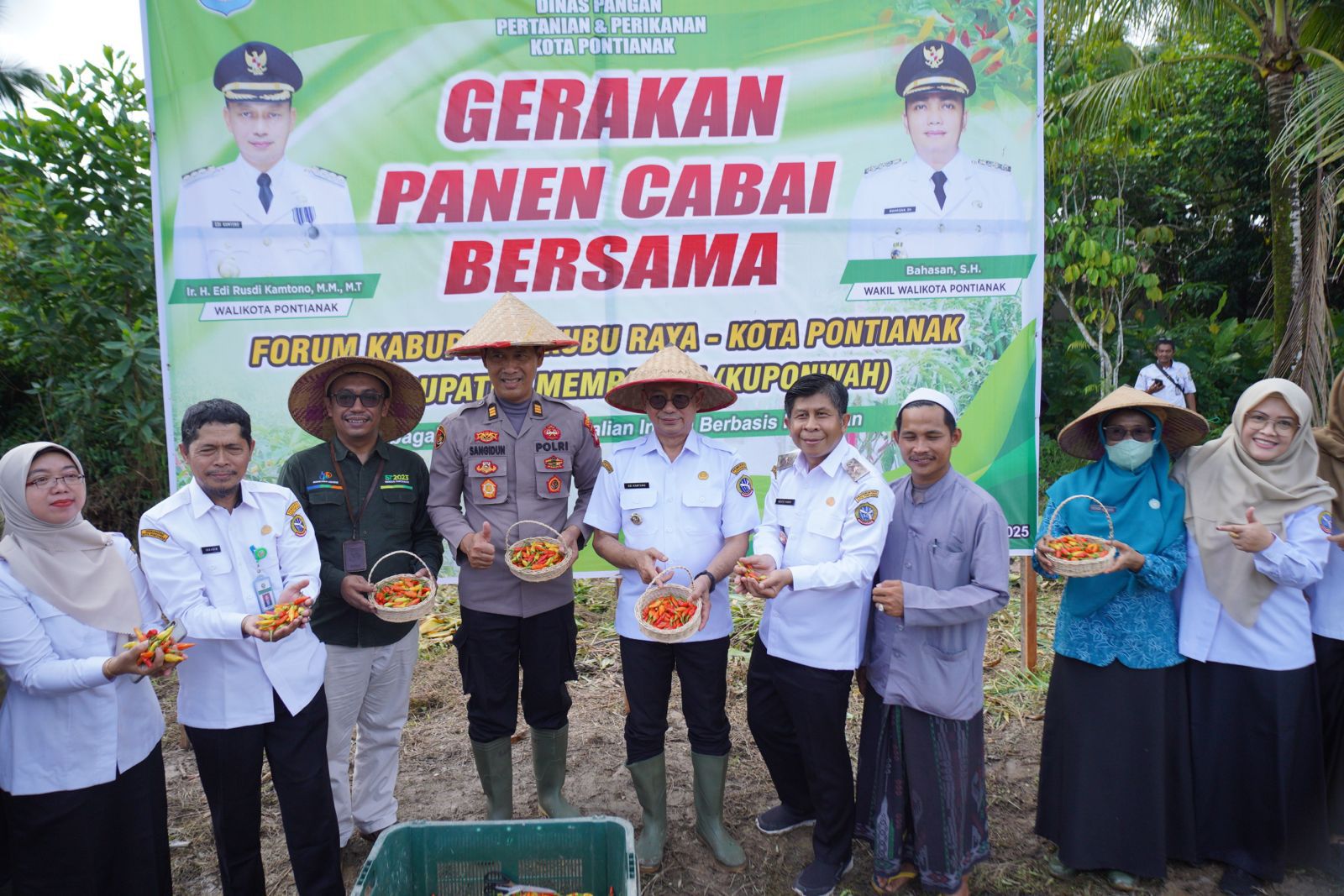 Edi Kamtono Ikuti Panen Cabai Serentak TPID Kuponwah: Upaya Bersama Kendalikan Inflasi