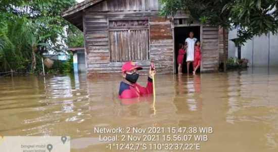 Ribuan Rumah Warga di Sandai Ketapang Terendam Banjir