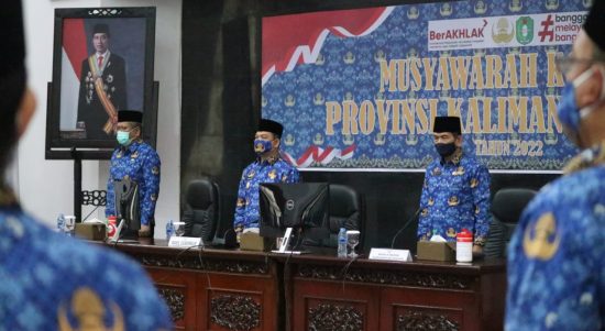 Wagub Kalbar, Ria Norsan, saat menghadiri sekaligus membuka Kegiatan Musyawarah Korpri Provinsi Kalbar di Balai Petitih Kantor Gubernur Kalimantan Barat, Kamis (30/06/2022). (Foto: Istimewa)