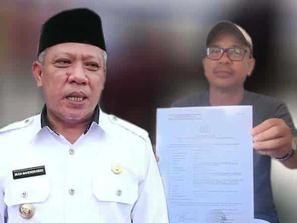 Potret Bupati Kubu Raya Muda Mahendrawan dan Iwan Darmawan, kontraktor yang melaporkan Muda Mahendrawan atas dugaan penipuan