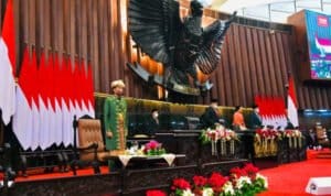 Presiden Joko Widodo hadir pada pada Sidang Tahunan MPR RI dan Sidang Bersama DPR RI dan DPD RI Tahun 2022 di Ruang Rapat Paripurna, Gedung Nusantara MPR/DPR/DPD RI. (Foto: Setpres For KalbarOnline.com)