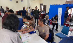 Suasana rikesla personel Polres Sekadau di Aula Bhayangkara Patriatama Polres Sekadau, Kamis (11/05/2023) pagi. (Foto: Jauhari)