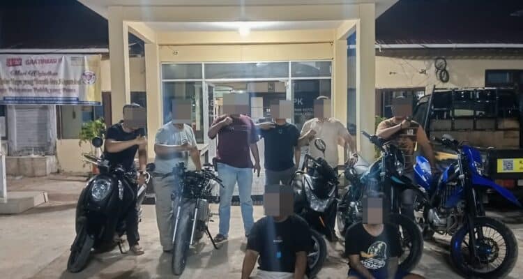 Dua pelaku curanmor lima TKP di Kabupaten Kubu Raya berhasil ditangkap. (Foto: Polres Kubu Raya)