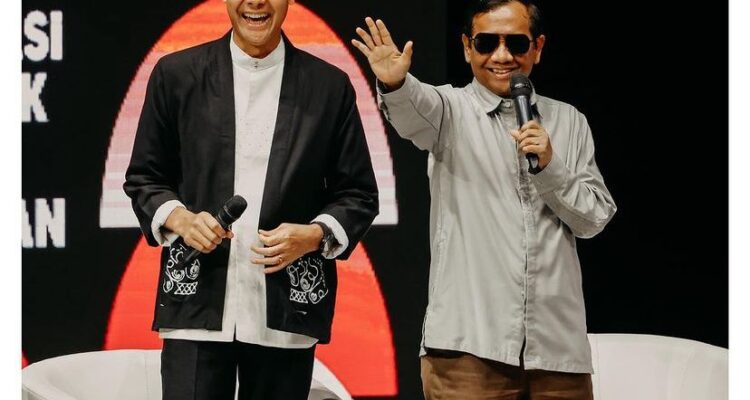 Pasangan calon presiden dan wakil presiden nomor urut 3 Ganjar Pranowo-Mahfud MD (Ganjar-Mahfud) (Foto: instagram @ganjar_pranowo)