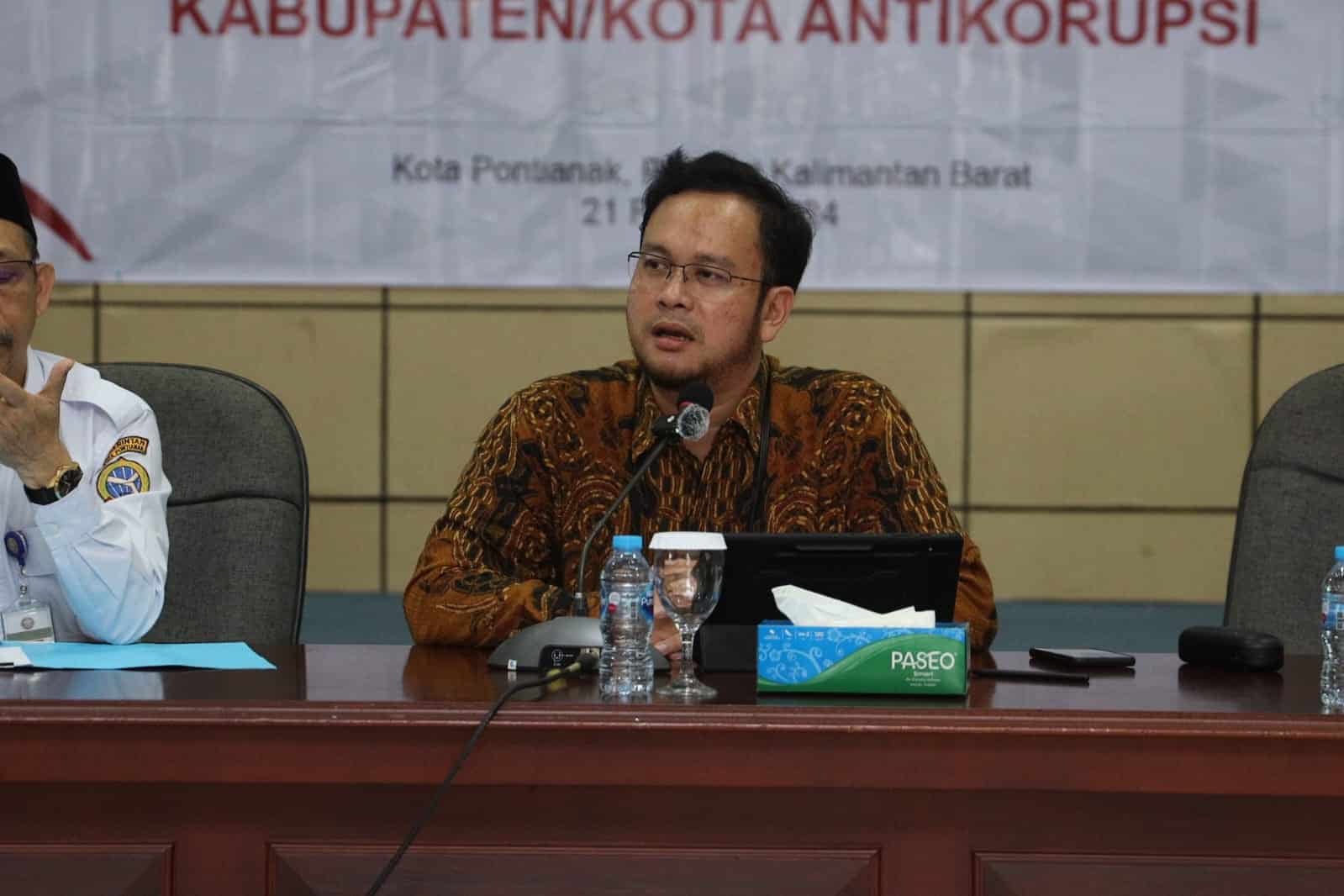 Ketua Satgas Direktorat Pembinaan Peran Serta Masyarakat KPK RI, Rino Haruno. (Foto: Kominfo Pontianak)