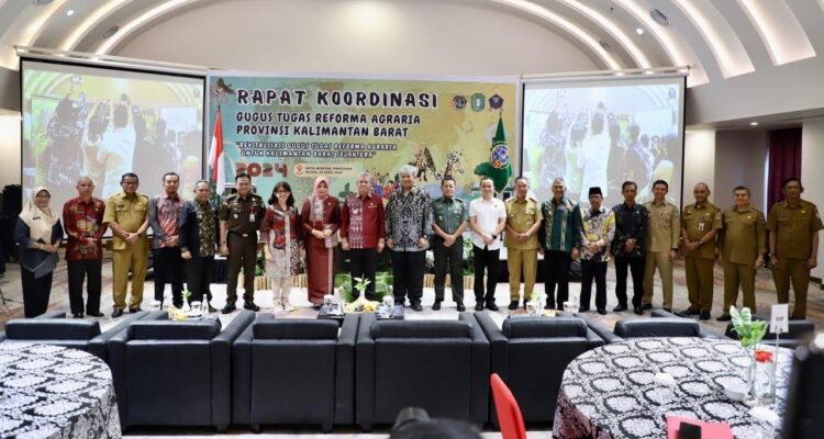 Peserta Rakor Gugus Tugas Reforma Agraria (GTRA) Provinsi Kalimantan Barat Tahun 2024