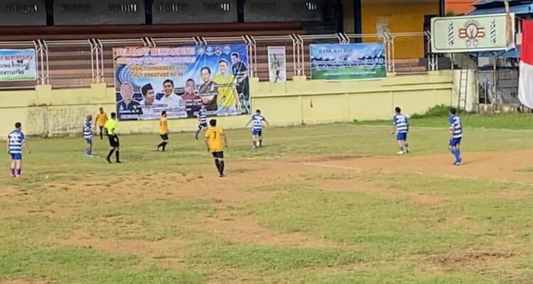 Suasana lapangan sepak bola Kebon Sajoek Pontianak