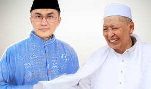 Kolase tokoh muda nasional asal Kalbar Herzaky Mahendra Putra dengan Wakil Presiden RI ke-9, Hamzah Haz