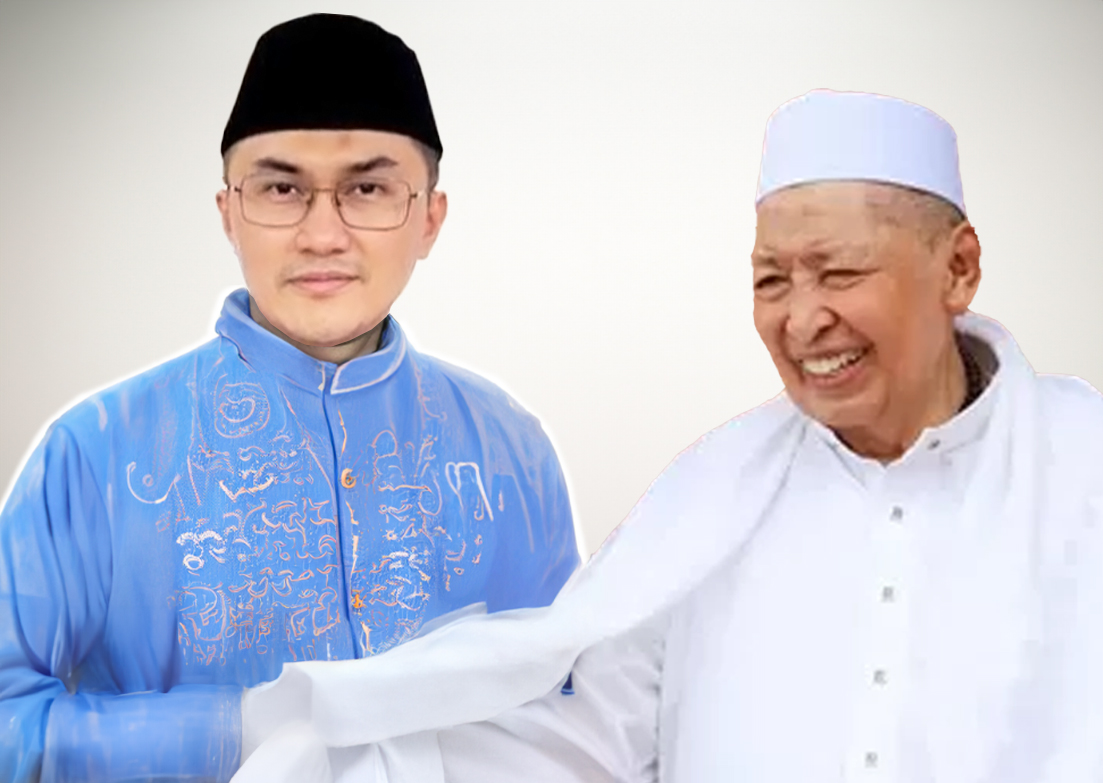 Kolase tokoh muda nasional asal Kalbar Herzaky Mahendra Putra dengan Wakil Presiden RI ke-9, Hamzah Haz