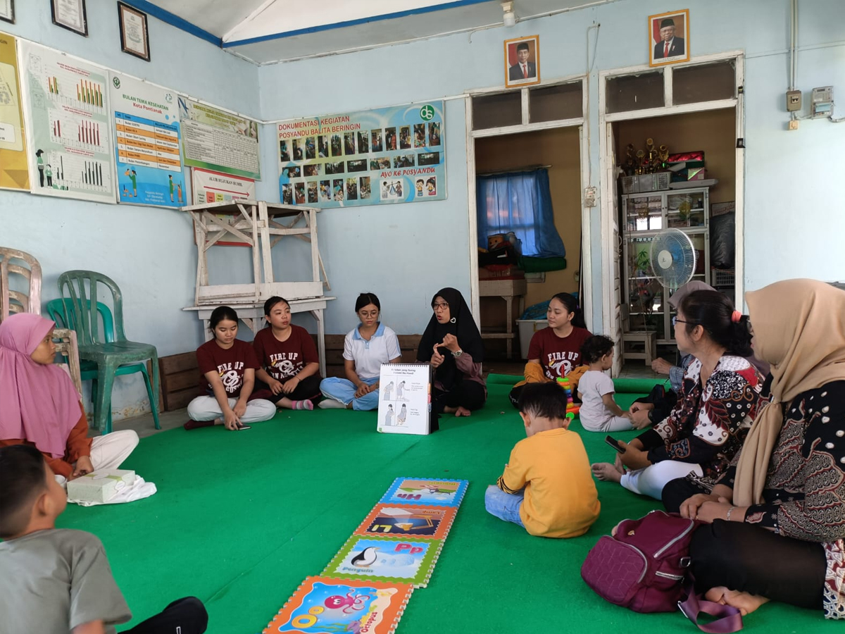 Kegiatan Posyandu Beringin Kelurahan Darat Sekip Kecamatan Pontianak Kota