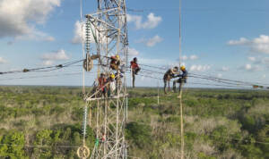 Tim PLN Bahu-membahu Melakukan Perbaikan Tower Saluran Udara Tegangan Tinggi (SUTT) 150 kV Dalam Memastikan Listrik yang Stabil dan Berkualitas Bagi Masyarakat Kalimantan