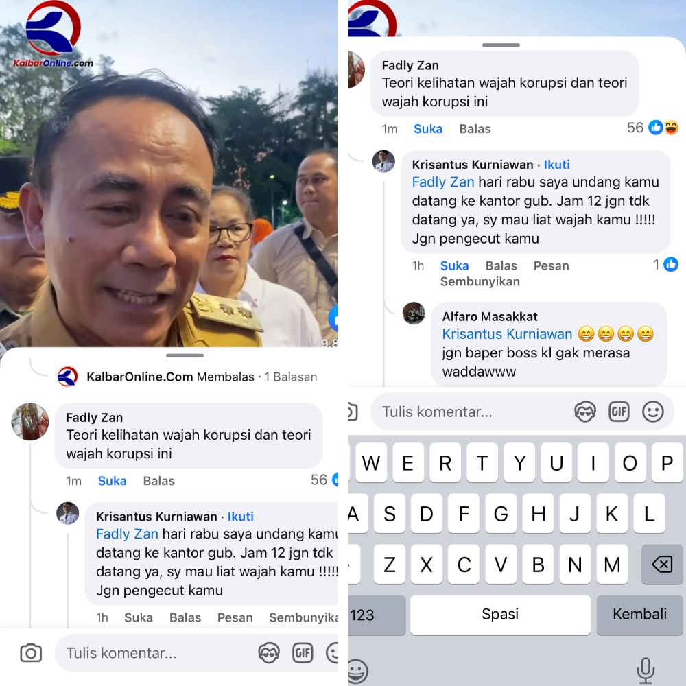 Krisantus Kurniawan, netizen Kalbar, anak nakal Kalbar, barak militer, komentar viral Krisantus, Wakil Gubernur Kalbar, respon netizen Kalimantan Barat